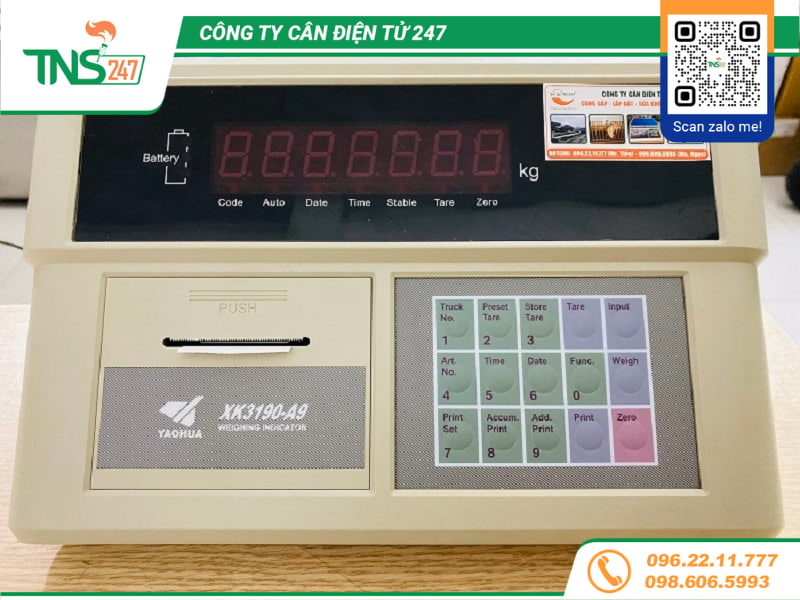 Đầu hiển thị cân in phiếu XK3190-A9P chính hãng Yaohua